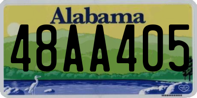 AL license plate 48AA405