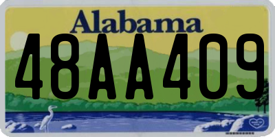 AL license plate 48AA409