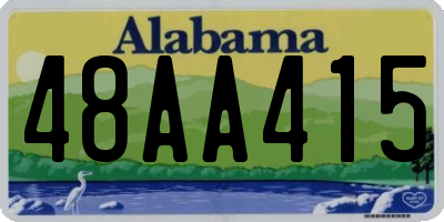 AL license plate 48AA415