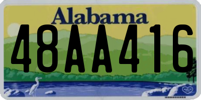 AL license plate 48AA416