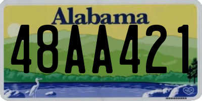 AL license plate 48AA421
