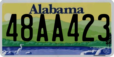 AL license plate 48AA423
