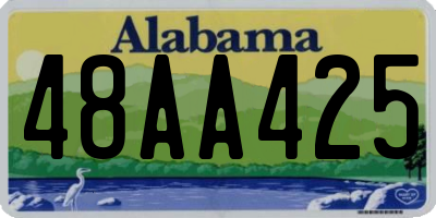 AL license plate 48AA425