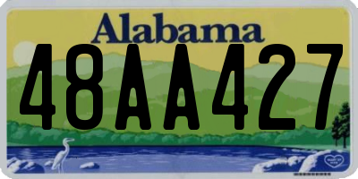 AL license plate 48AA427