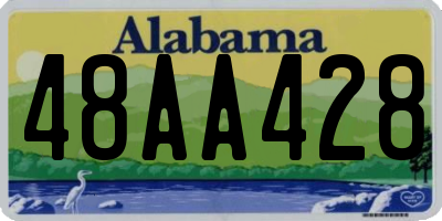 AL license plate 48AA428