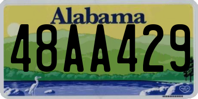 AL license plate 48AA429
