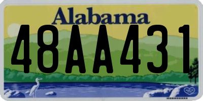 AL license plate 48AA431
