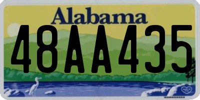AL license plate 48AA435