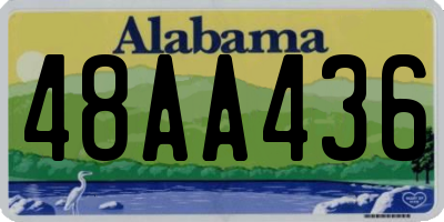 AL license plate 48AA436