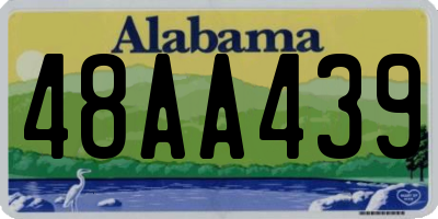 AL license plate 48AA439