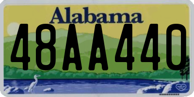 AL license plate 48AA440