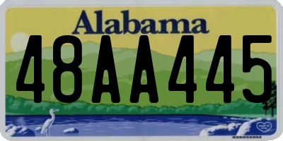 AL license plate 48AA445