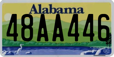 AL license plate 48AA446