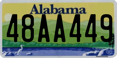 AL license plate 48AA449