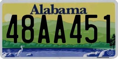 AL license plate 48AA451