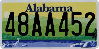 AL license plate 48AA452