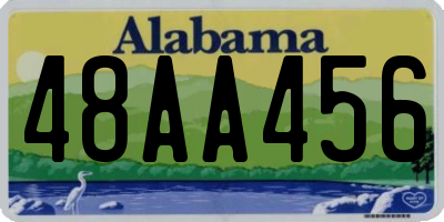 AL license plate 48AA456