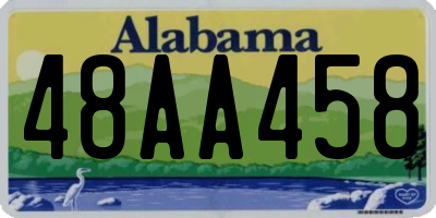 AL license plate 48AA458