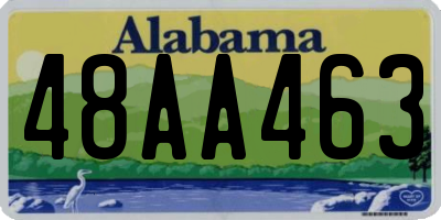 AL license plate 48AA463