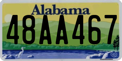 AL license plate 48AA467