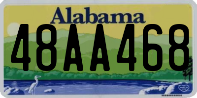 AL license plate 48AA468