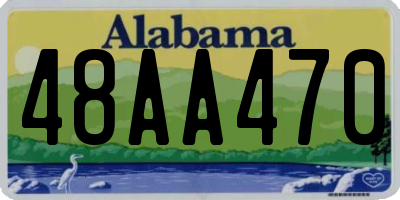 AL license plate 48AA470