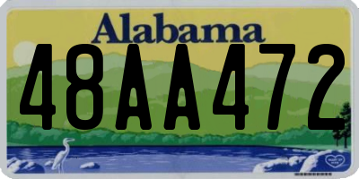 AL license plate 48AA472