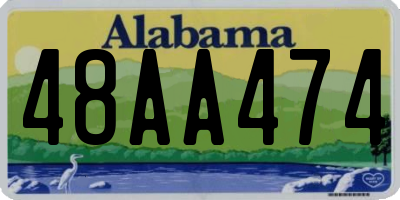 AL license plate 48AA474