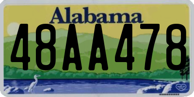 AL license plate 48AA478