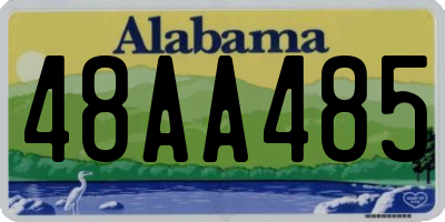 AL license plate 48AA485