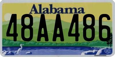 AL license plate 48AA486