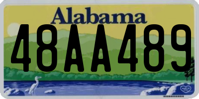 AL license plate 48AA489
