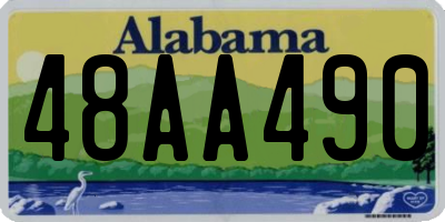 AL license plate 48AA490