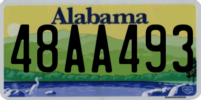 AL license plate 48AA493