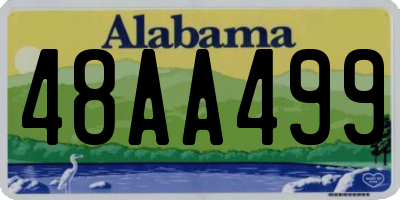 AL license plate 48AA499