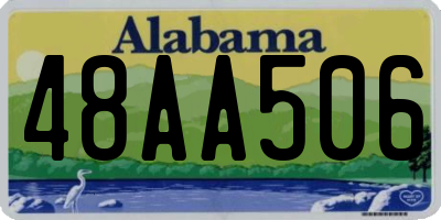 AL license plate 48AA506