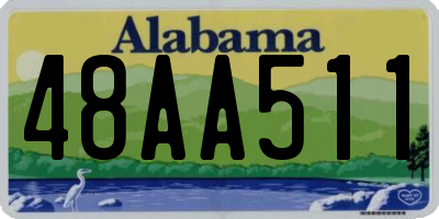 AL license plate 48AA511