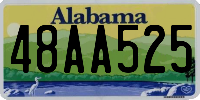 AL license plate 48AA525