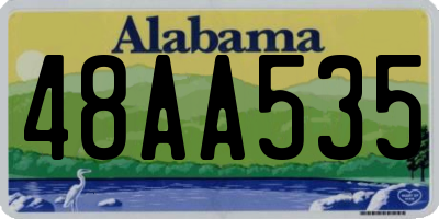 AL license plate 48AA535