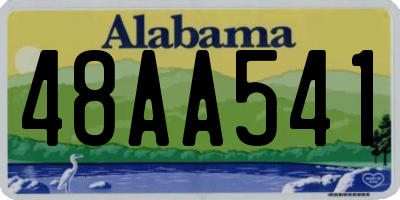 AL license plate 48AA541