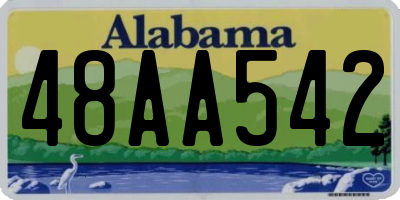 AL license plate 48AA542