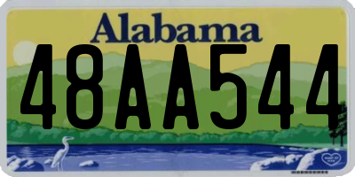 AL license plate 48AA544