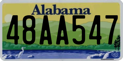 AL license plate 48AA547
