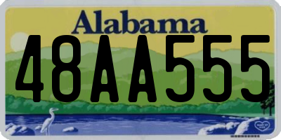 AL license plate 48AA555