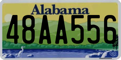 AL license plate 48AA556