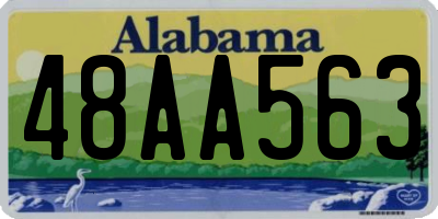 AL license plate 48AA563