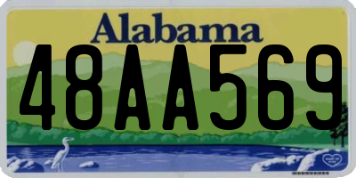 AL license plate 48AA569