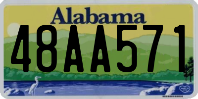 AL license plate 48AA571