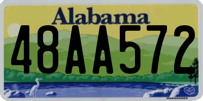 AL license plate 48AA572