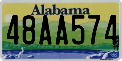 AL license plate 48AA574
